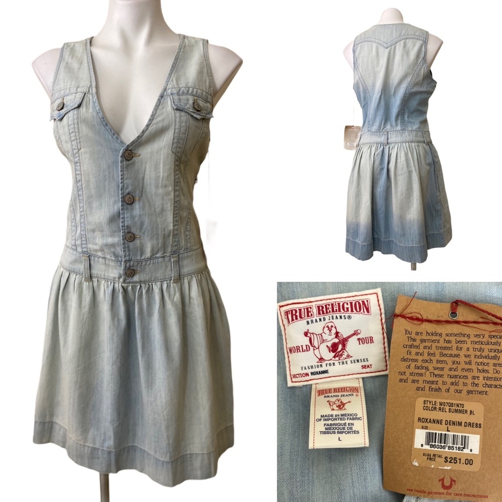 True Religion Jeans Roxanne denim dress NWT